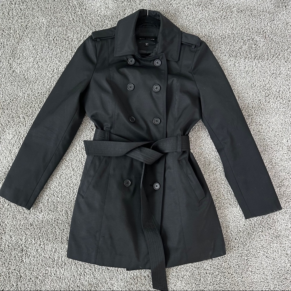Black Trench Coat Medium